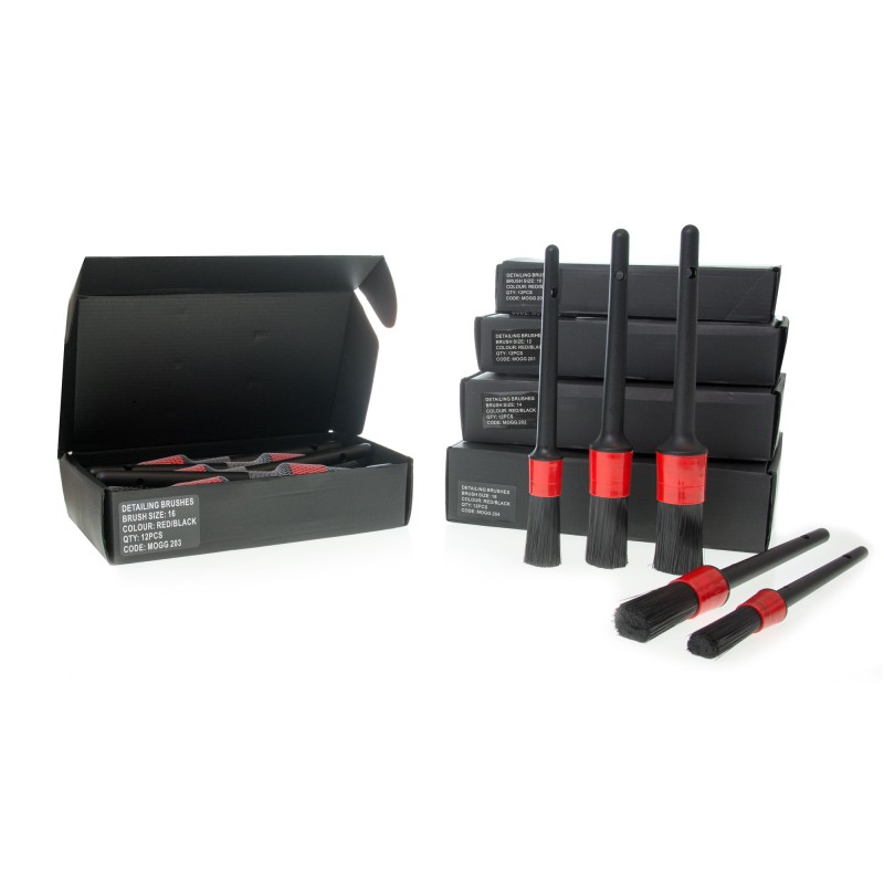 Black/Red "Detailing Brush" Tamanho 18 | Bestquimica II