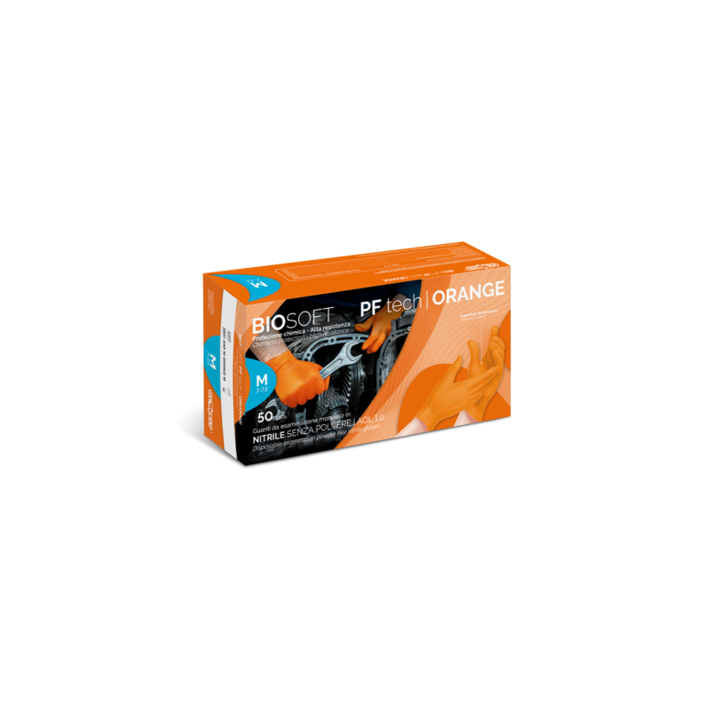 Luvas de Nitrilo Laranja T/M | Bestquimica II Innovate