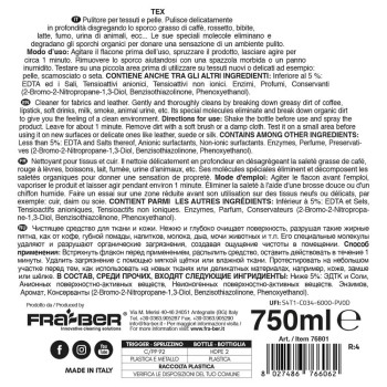 Tex 750 ml - Tira-Nódoas para Tecidos Profissional