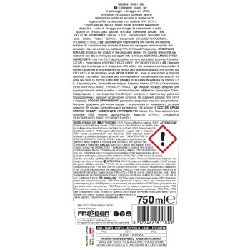 Bubble Wash Gel 750 ml - Detergente com Abrilhantador para Máquinas de Lavar Louça