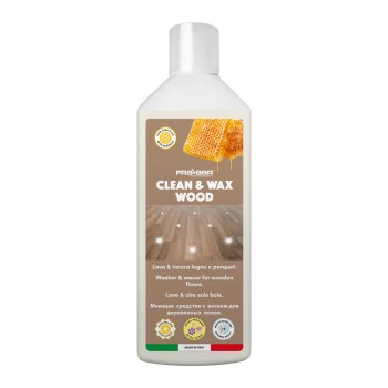 Clean&Wax Wood 1 L - Detergente para Pavimentos e Cera para Parquet e Laminados