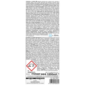 Flowery 1 L - Detergente para Pavimentos Perfumado Floral Universal