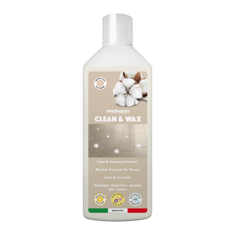 Clean&Wax 1 L - Detergente para Pavimentos Lustrador com Cera