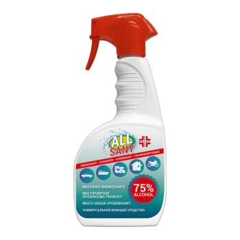 All Sany Alcohol 750 ml - Higienizante** para Superfícies sem Enxaguamento