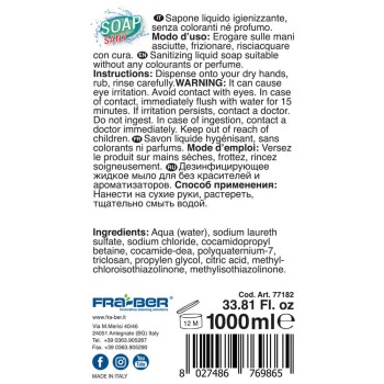 Soap Sany 1 L - Sabonete Líquido Lava-Mãos Higienizante*