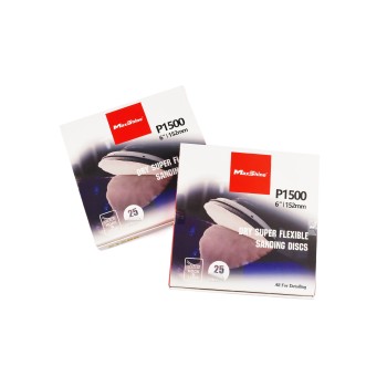 Maxshine 6 Inch Sanding Discs 1500 Grit Sandpaper Assortment 25PCS-Pack