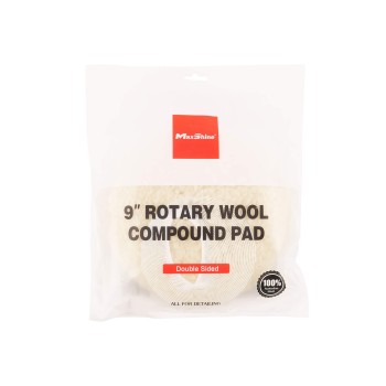 MaxShine 9” Rotary Wool Compound Pad