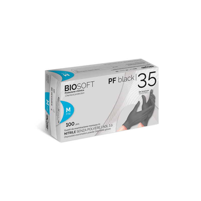 Bestquimica Luvas de Nitrilo Pretas Sem Pó T/L |